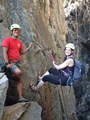 Heading 50m down. It was only apropos for me to sing